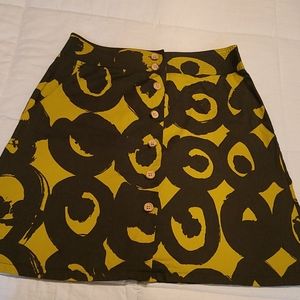 Anthropologie Marimekko Green Skirt with Pockets